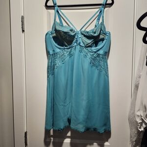 Torrid Teal Lace Chemise